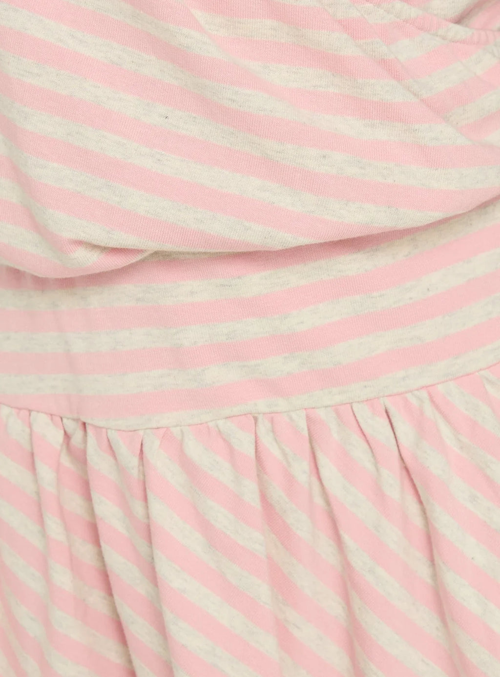 Joelie Halter Draped Mini Dress Pink / Grey Stripe