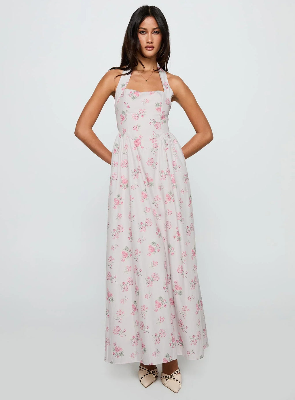 Sunfields Halter Maxi Dress Multi