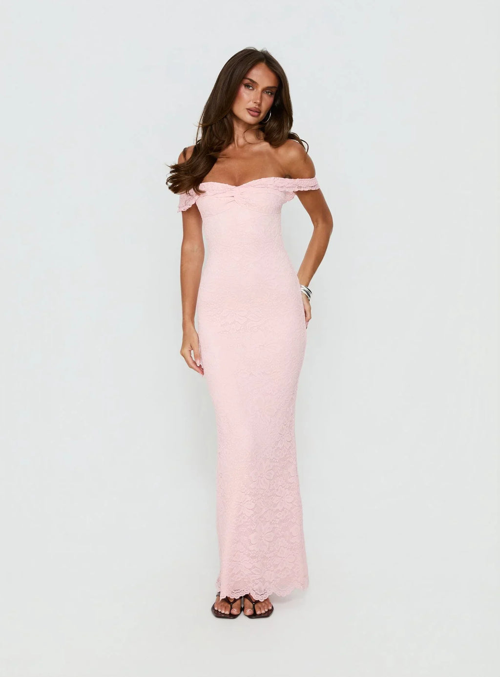 Anabeila Strapless Maxi Dress Pink