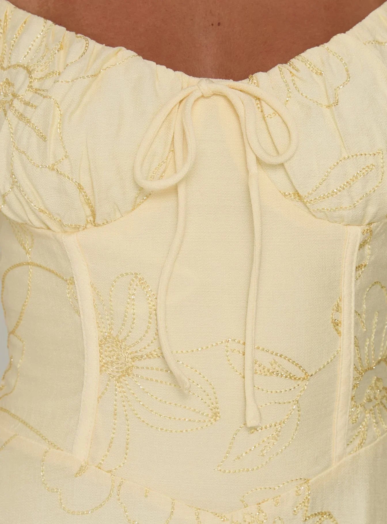 Members Only Maxi Dress Lemon