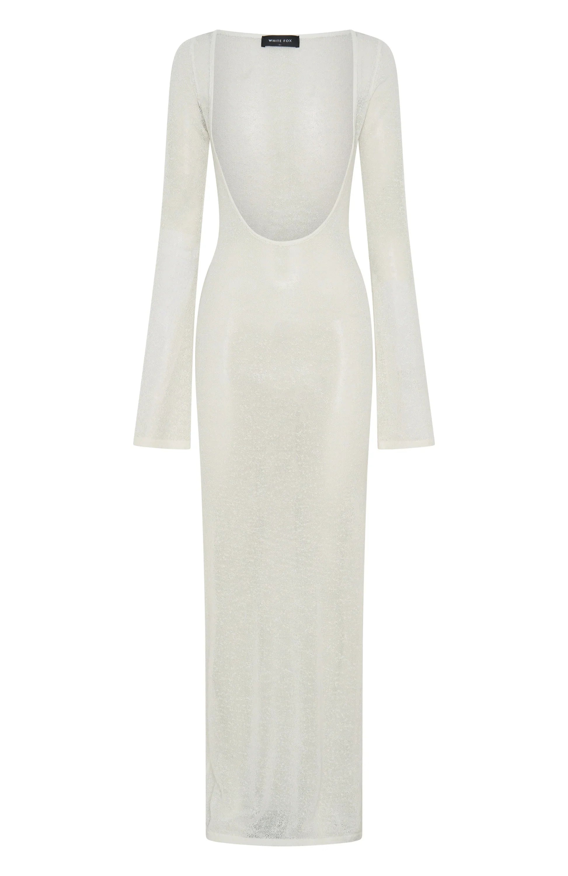 Malta Mermaids Long Sleeve Maxi Dress White
