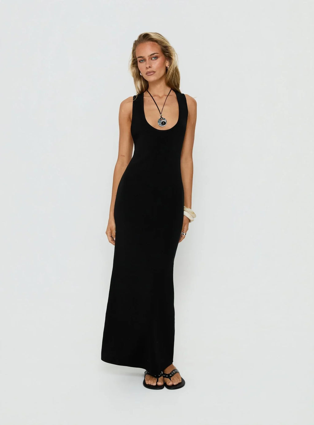 Rhen Racerback Maxi Dress Black