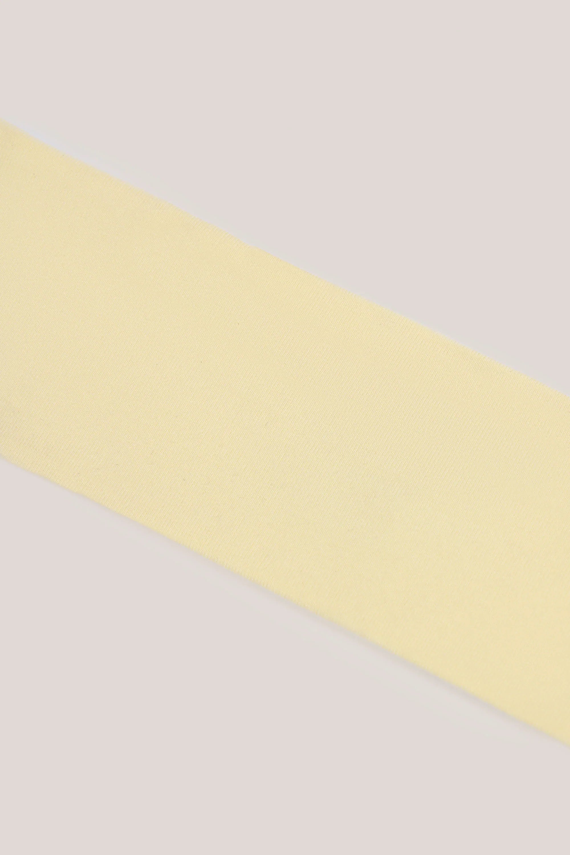 Modal Ribbed Headband in Buttercream Yellow