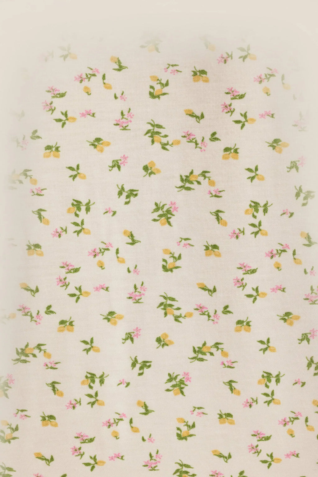 Modal Ruffle-Trim Pyjama Shorts in Lemon Print