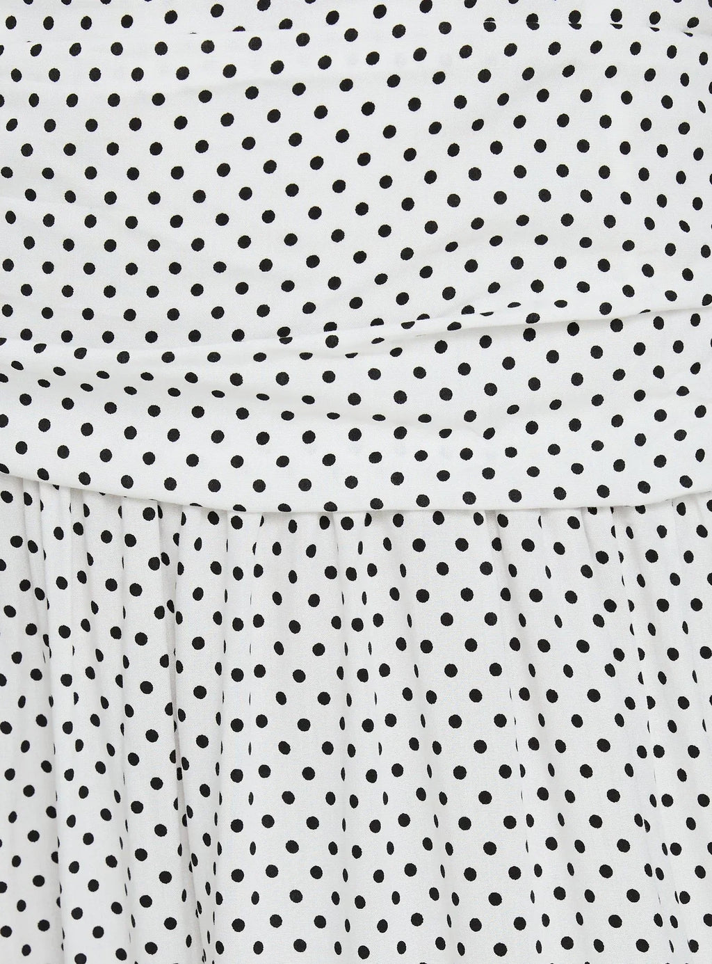 Millen Gathered Waist Halter Maxi Dress White Polka Dot