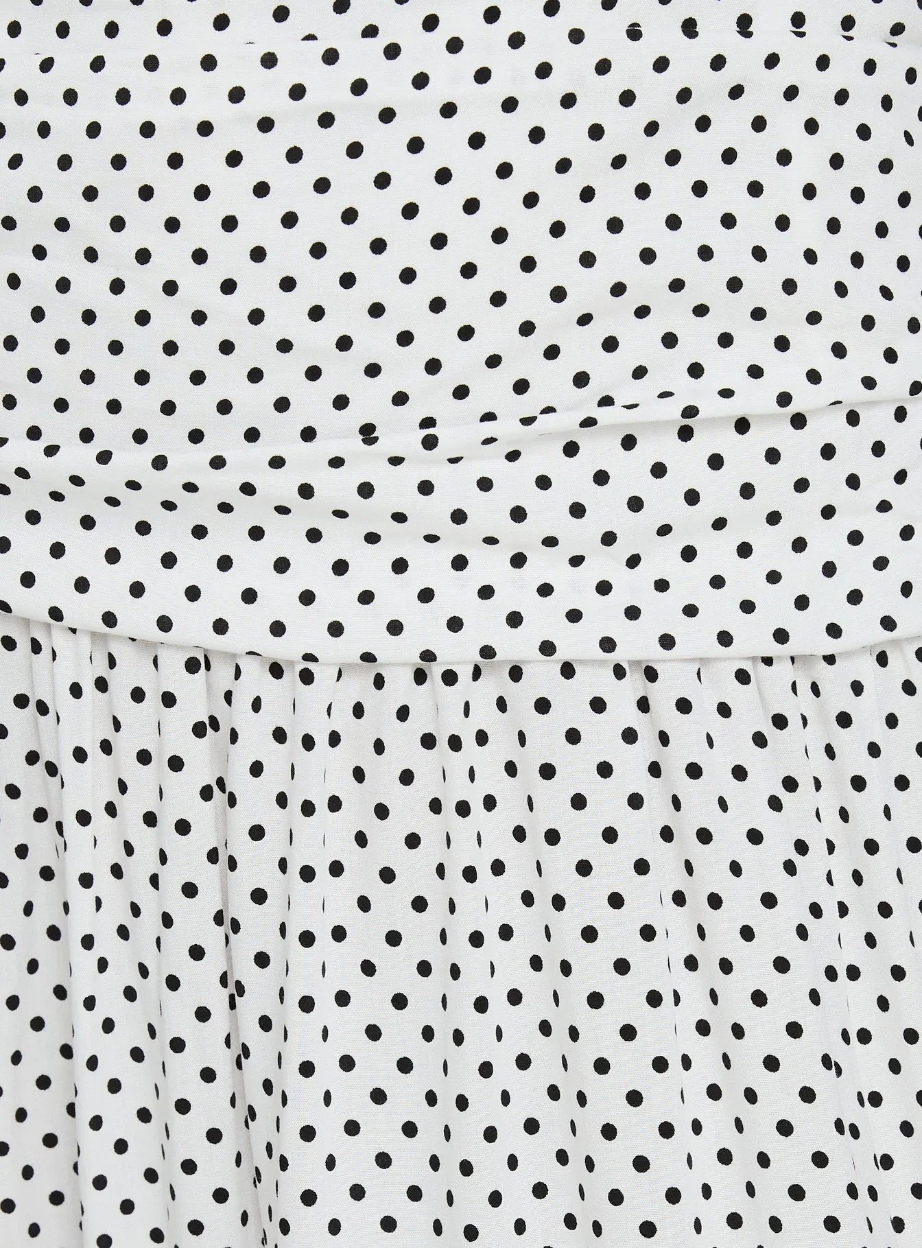 Millen Gathered Waist Halter Maxi Dress White Polka Dot