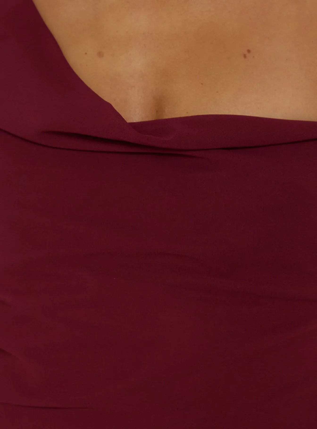 Laurisa Draped Maxi Dress Wine