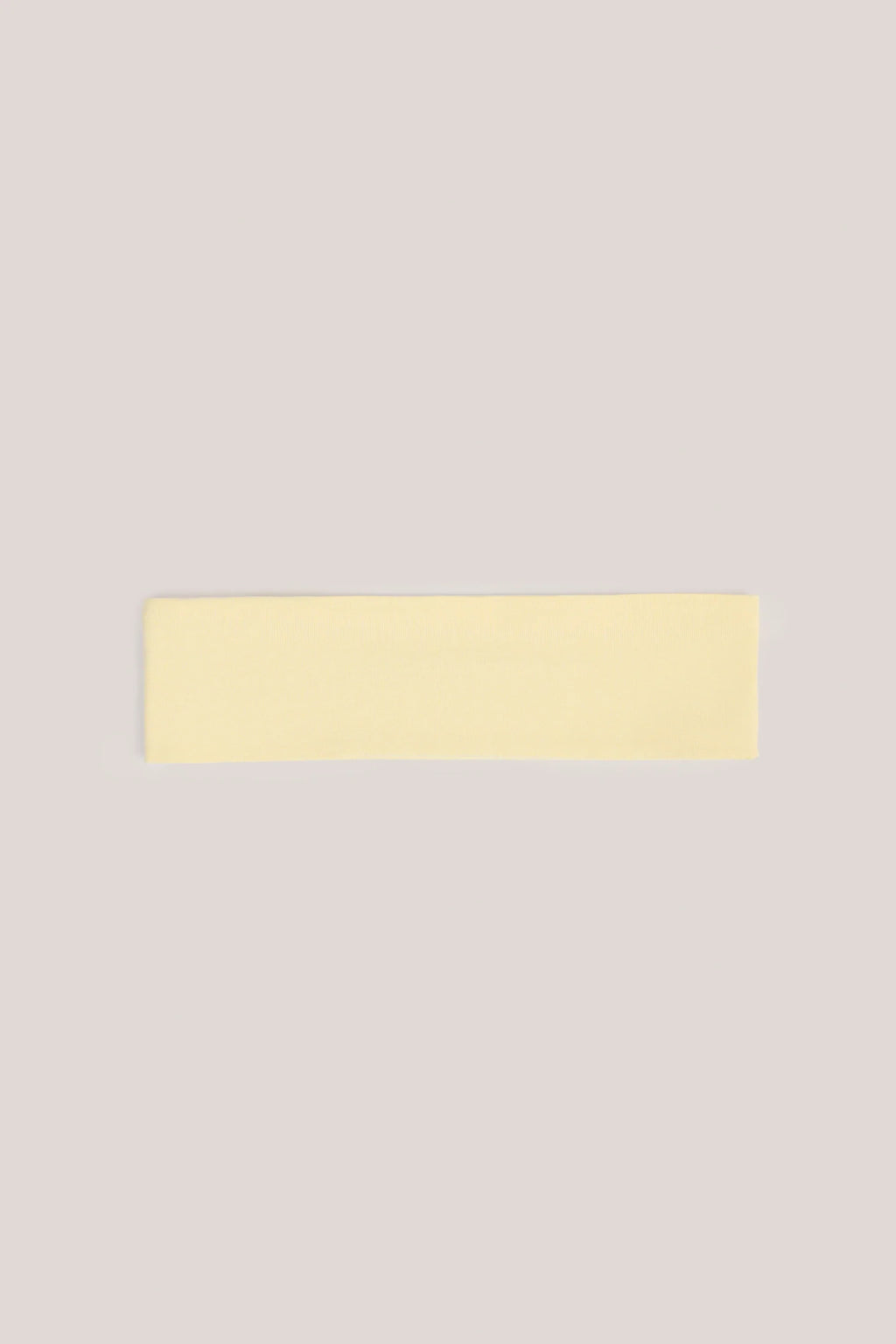 Modal Ribbed Headband in Buttercream Yellow