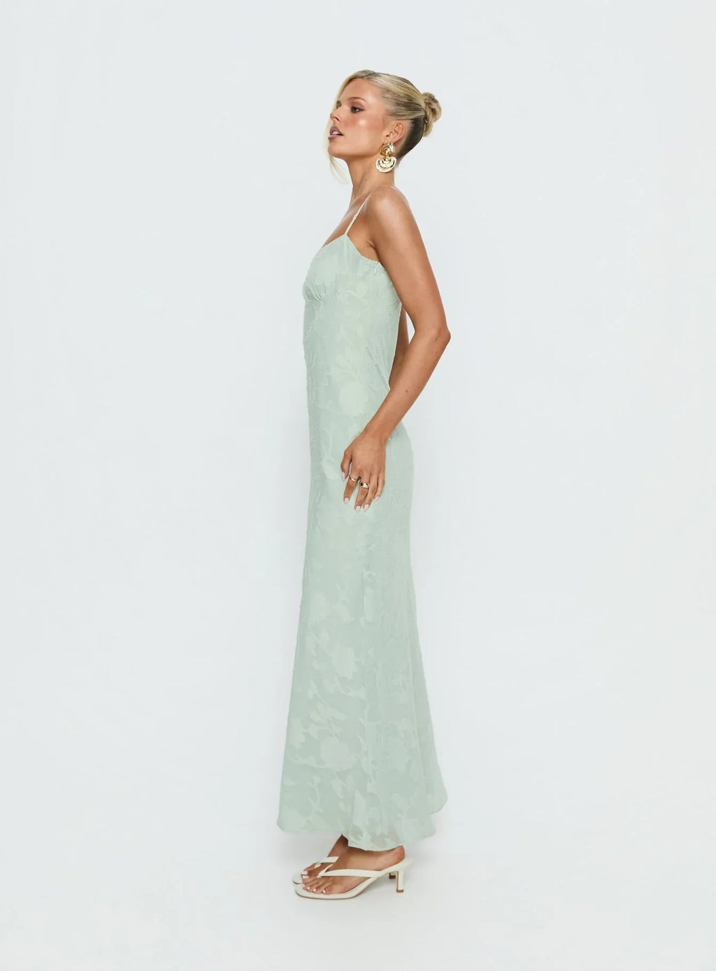 Avienna Maxi Dress Sage Burnout