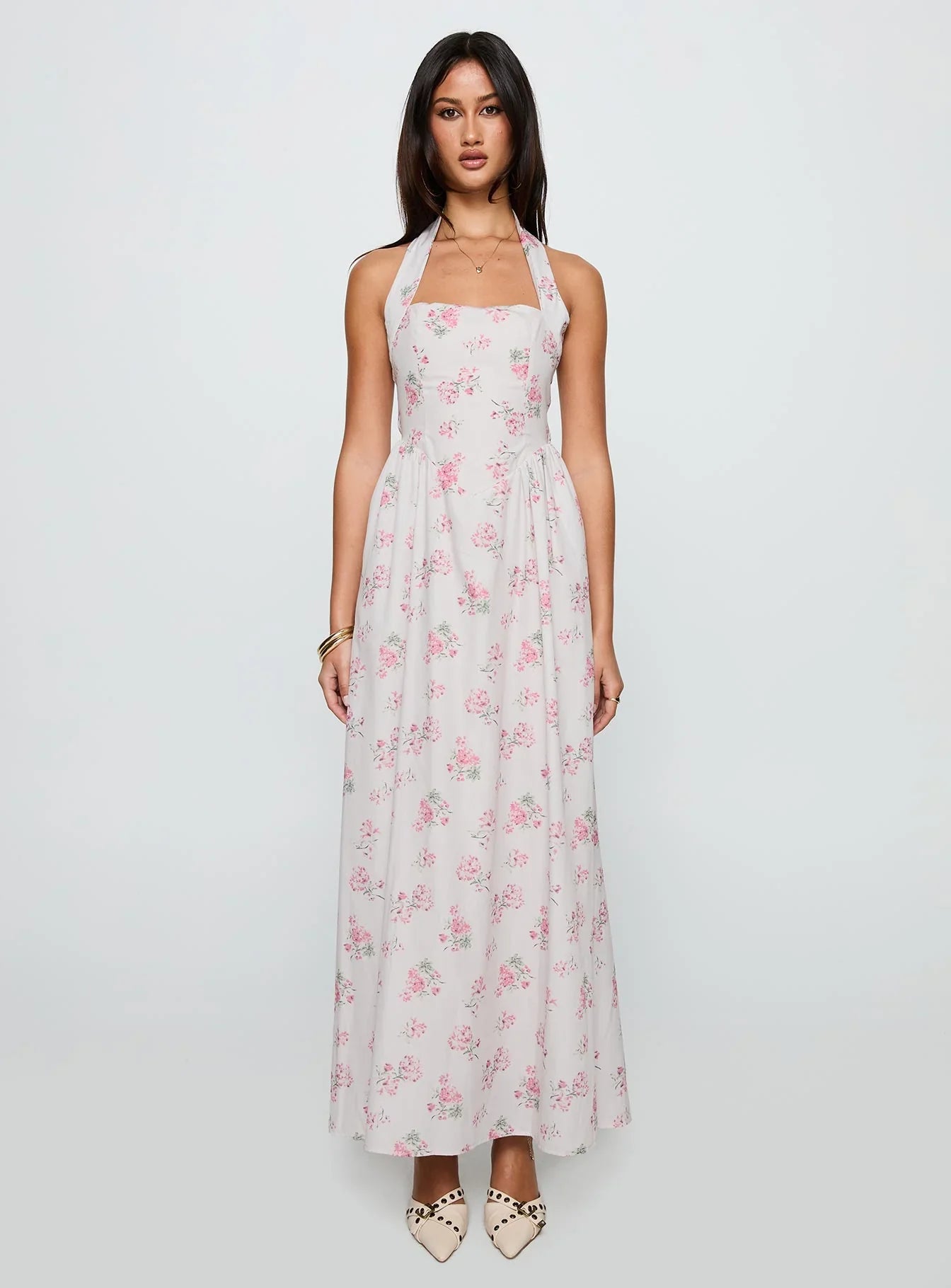 Sunfields Halter Maxi Dress Multi