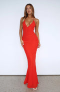 Put You First Maxi Dress Red