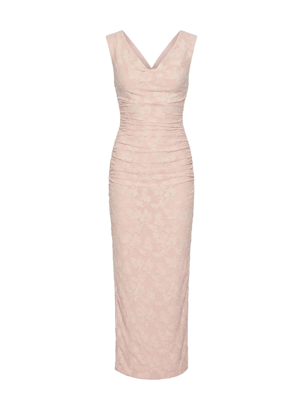 Kristeen Cowl Neck Maxi Dress Blush Pink