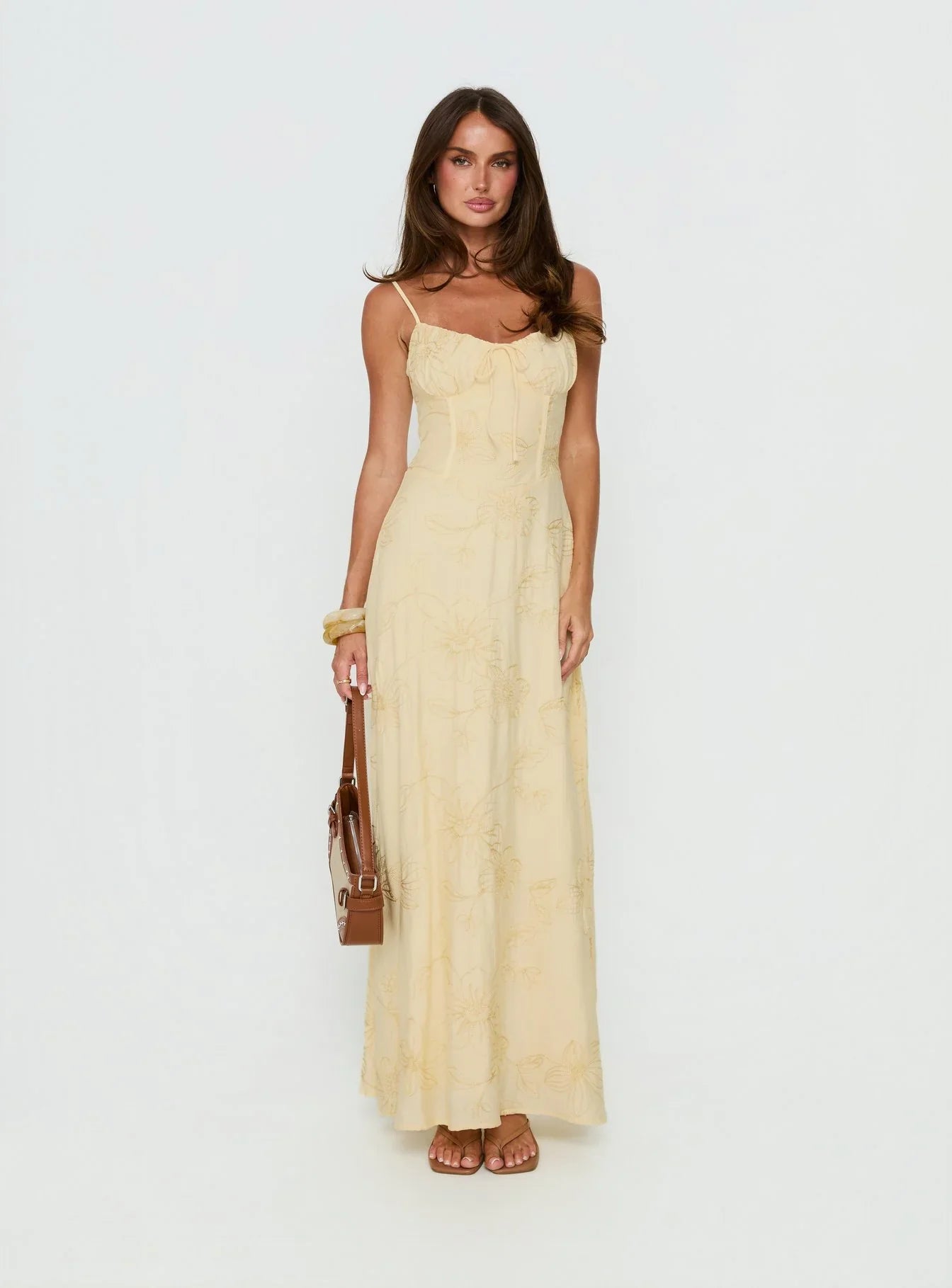 Members Only Maxi Dress Lemon