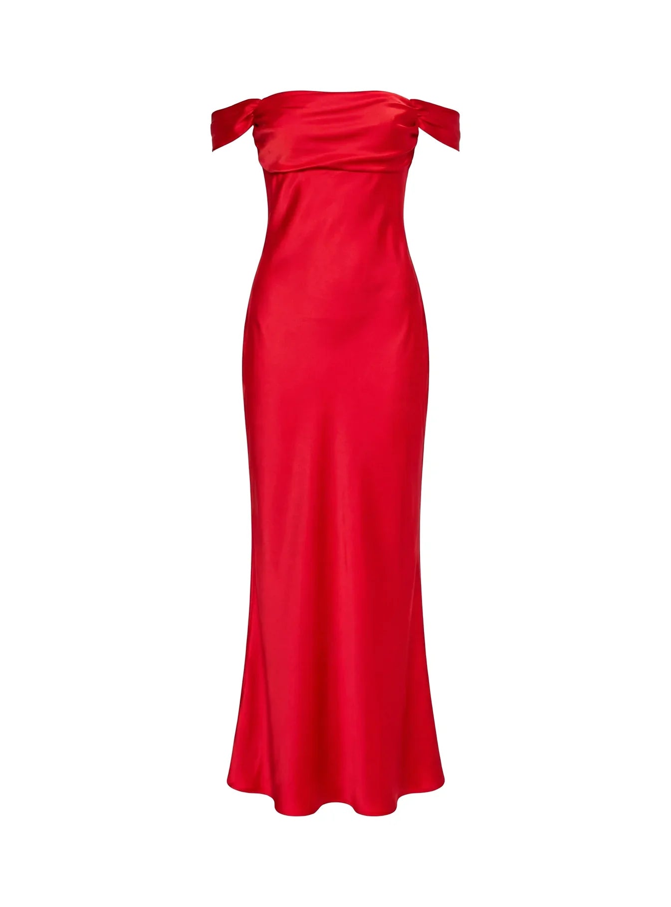 Azura Off The Shoulder Maxi Dress Red