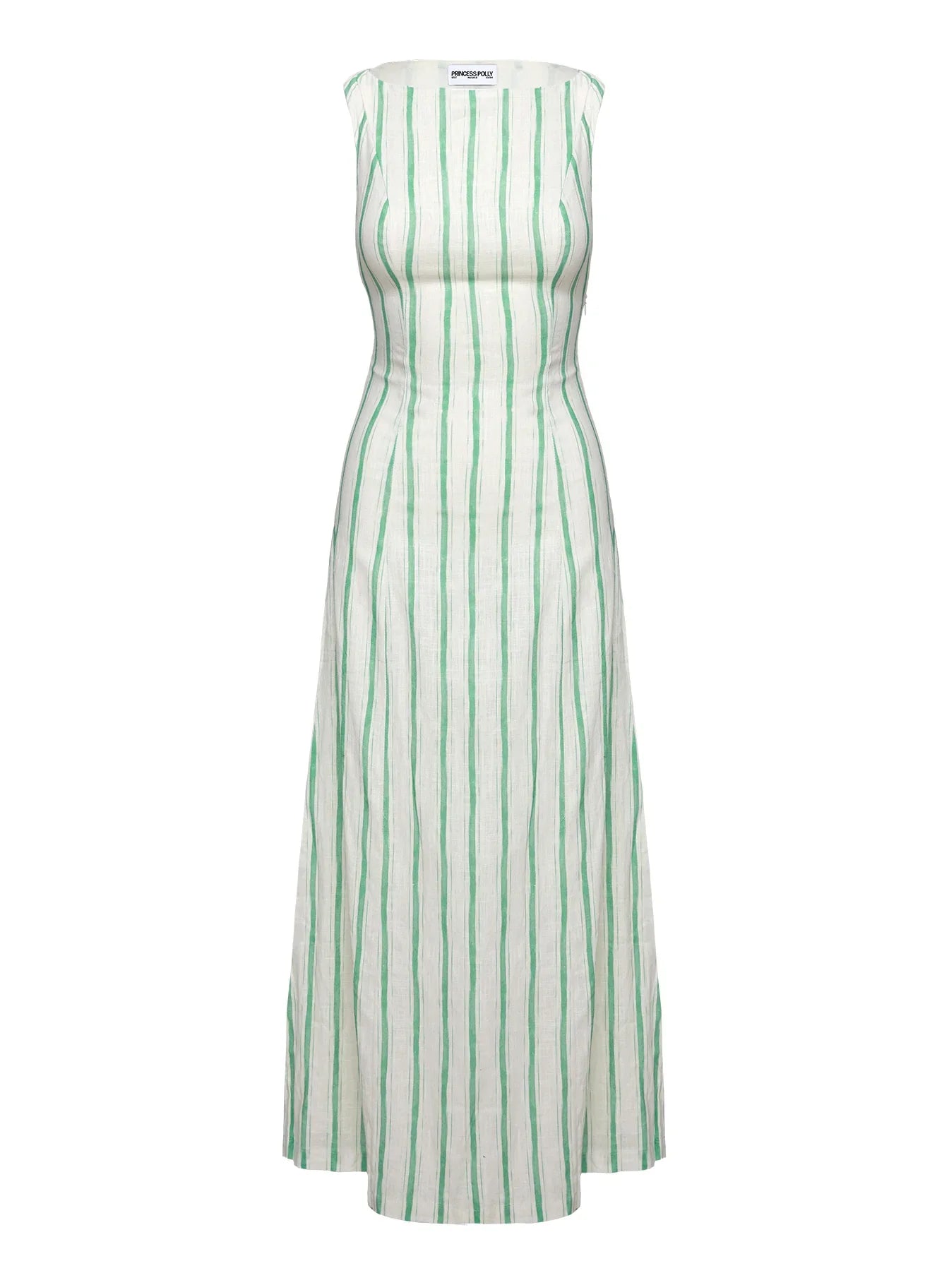 Lewisa Maxi Dress Green Stripe Tall