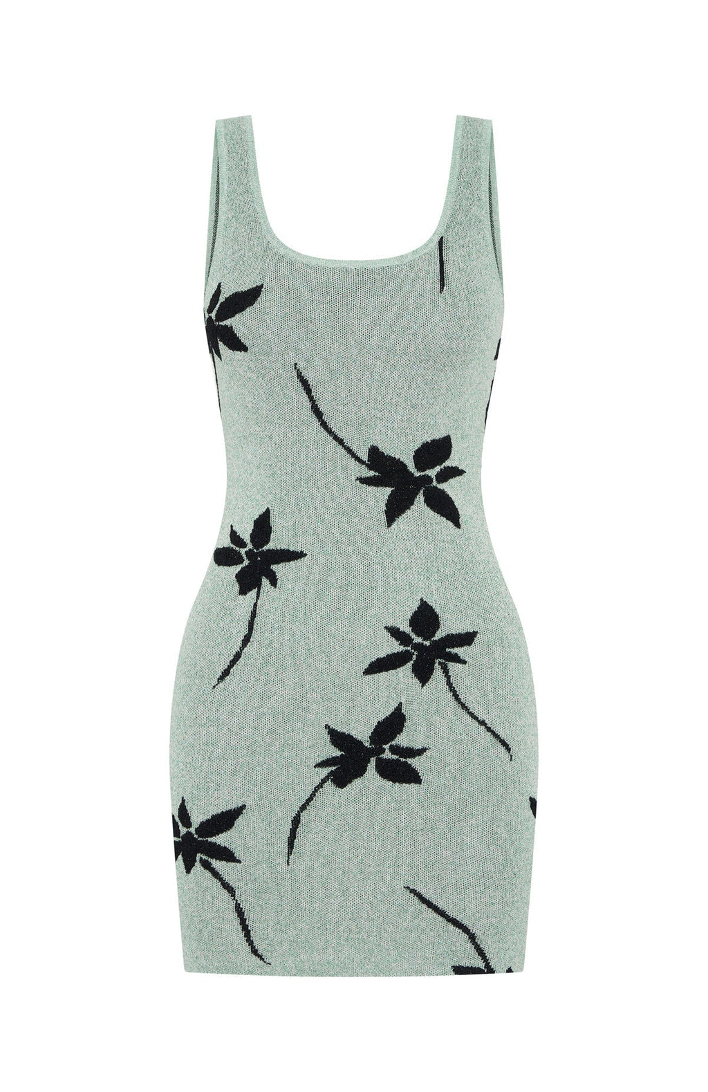 Sheer Bliss Knit Mini Dress Mint